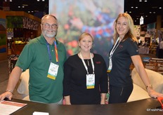 Jim Allen, Debbie Hulsopple and Kaari Stannard with New York Apple Sales.